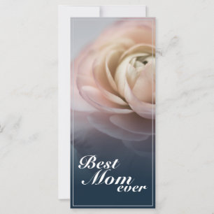 Beste Mama überhaupt mit großer rosa Rose