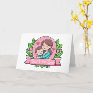 Beste Mama überhaupt, Mutter und Kind, individuell Karte