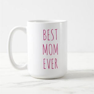 Beste Mama-überhaupt Rosa-Schriftart-Kaffee-Tasse Kaffeetasse