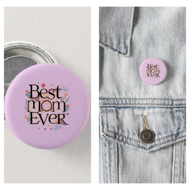 Beste Mama überhaupt Süße moderne Mutter Button (best mom ever buttoms)