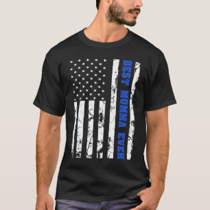 Beste Mama überhaupt US Vintage-Flagge Patriotisch T-Shirt
