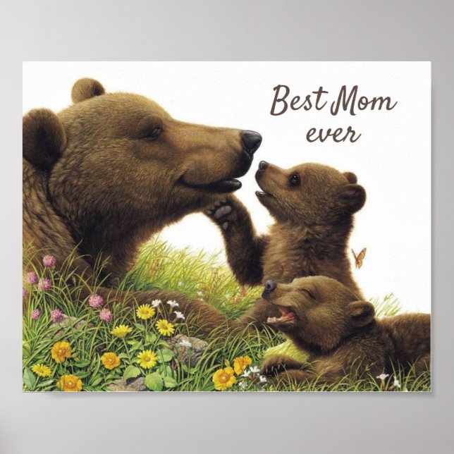 Beste Mama Vintag Poster (Vorne)