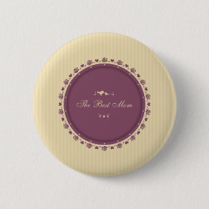 Beste Mama Vintage Muttertag Pin Button