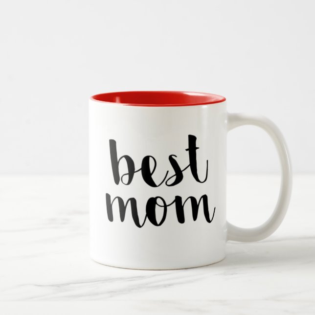 Beste Mama Zweifarbige Tasse (Rechts)