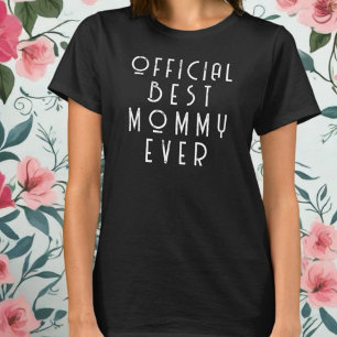 Beste Mami überhaupt offizielle Monogramm-Typograf T-Shirt