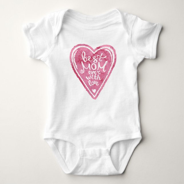 Beste Mamma überhaupt mit Liebe - Baby-Bodysuit Baby Strampler (Vorderseite)
