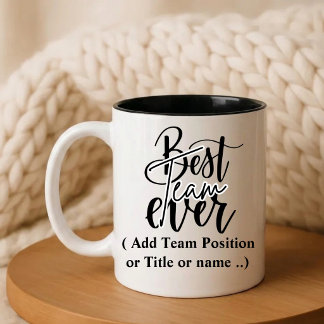 Beste Mannschaft überhaupt | Geschenk mit individu Zweifarbige Tasse