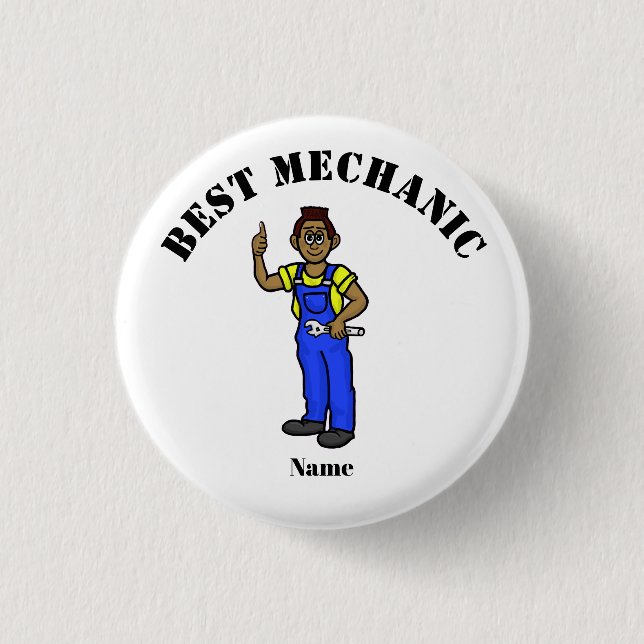 Beste Mechaniktaste - Schwarz oder Afroamerikanisc Button (Vorderseite)