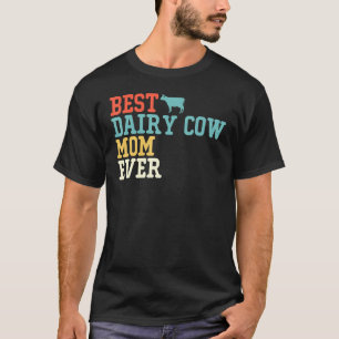 Beste Milchkuh-Mutter überhaupt Vintage Retro T-Shirt