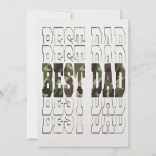 Beste Militärkarte für den Vater Personalisierter  Einladung