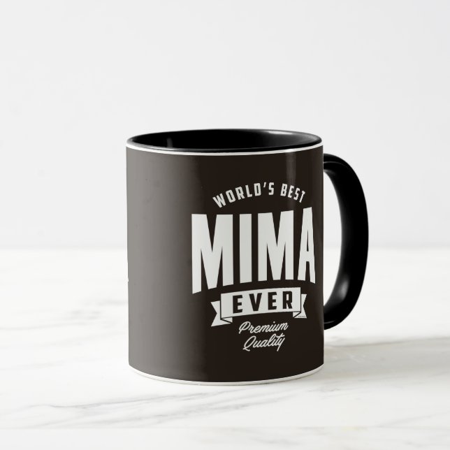 Beste Mima je Tasse (VorderseiteRechts)