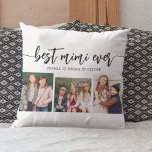 Beste MiMi je - Grandchildren FotoCollage Kissen<br><div class="desc">Feiern Sie Ihre MiMi mit dem besten MiMi-Ever Grandchildren Foto Collage Throw Kissen. Dieser personalisierte Sake besticht durch eine wunderschön arrangierte Collage aus hochgeliebten Fotos, die bei ihren Enkelkindern besondere Momente einfangen. Es ist aus hochwertigen Materialien gefertigt und verleiht jedem Raum eine stilvolle und gefühlvolle Touch, die sich perfekt für...</div>