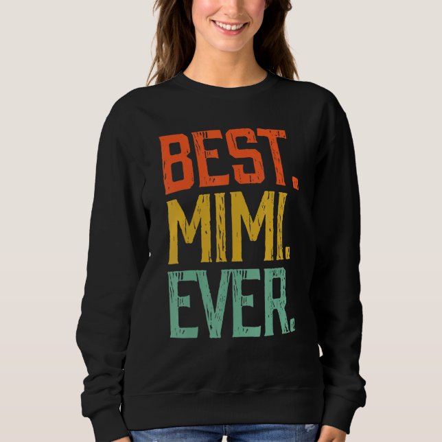 Beste Mimi je Vintage Mutter S Day Sweatshirt (Vorderseite)
