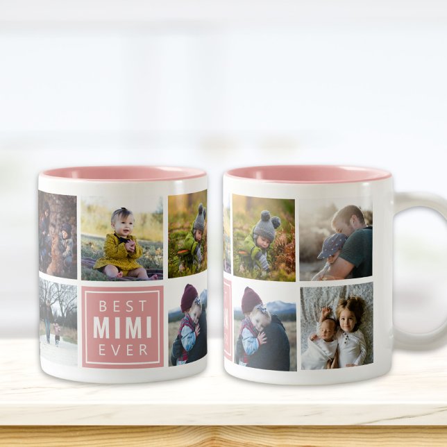 Beste MIMI-Tasse je nach Foto Zweifarbige Tasse (Von Creator hochgeladen)