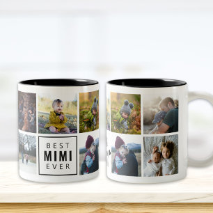 Beste MIMI-Tasse je nach Foto Zweifarbige Tasse