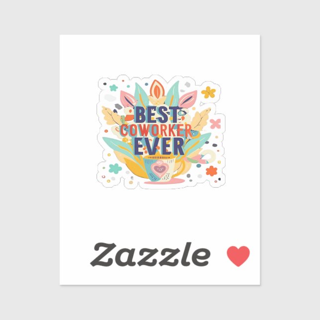 Beste Mitarbeitende je, Kolleg-Geschenk, Bester Mi Aufkleber (Blatt)