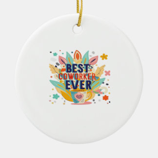 Beste Mitarbeitende je, Kolleg-Geschenk, Bester Mi Keramik Ornament