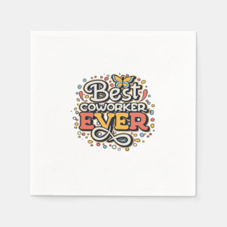 Beste Mitarbeitende je, Kolleg-Geschenk, Bester Mi Serviette