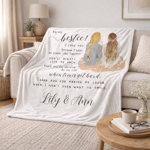 Beste Modern und Trendy Beste Freundinnen bff Fleecedecke