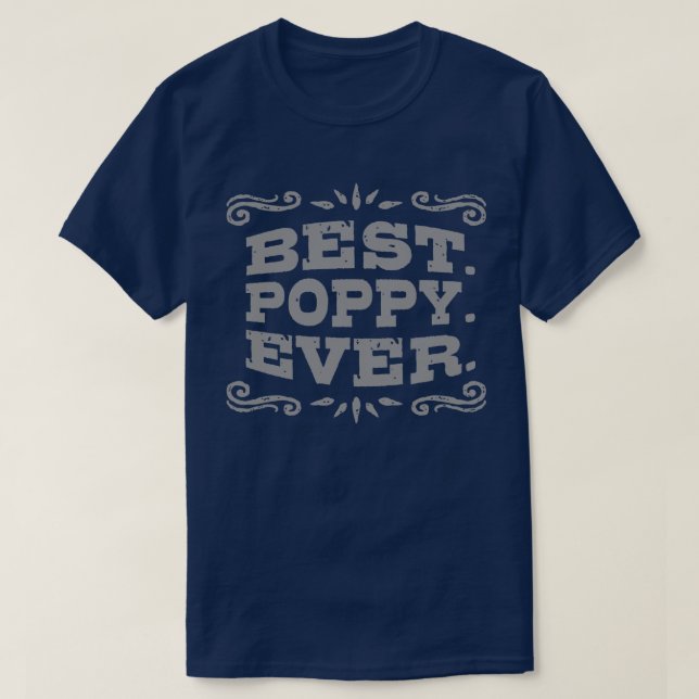 Beste Mohnblume je T-Shirt (Design vorne)