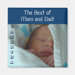 Beste Mom & Dad Baby-Magnetgeschenke Personalisier Magnet