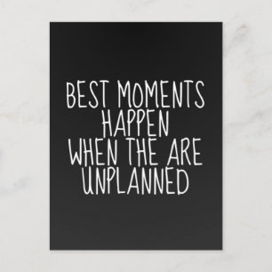 Beste Momente Inspiration Postkarte