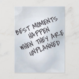 Beste Momente Inspiration Postkarte