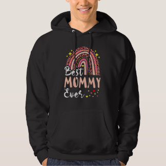 Beste Mommy je Pink Leopard Mama Funny Mother Hoodie