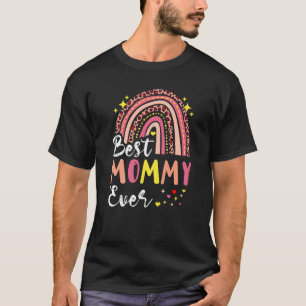 Beste Mommy je Pink Leopard Mama Funny Mother S D T-Shirt