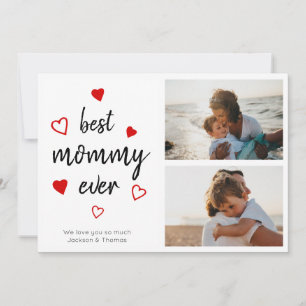 Beste Mommy Red Heart Foto Collage Muttertag Karte