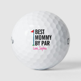 Beste Mommy von Par Personalisiert Vatertag Golfball