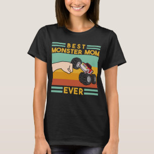 Beste Monster-Mama je Retro-Vintag T-Shirt
