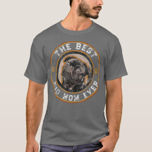 Beste Mops Mama je Schwarze Möpsen Besitzer Mutter T-Shirt