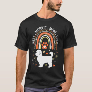 Beste Morkie Hund Mama je glücklich Mutter Tag Mom T-Shirt