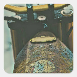 Beste Motorradgeschenke Quadratischer Aufkleber