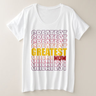 BESTE MUM GROßE GRÖßE T-Shirt
