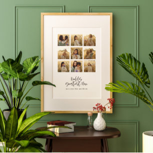 Beste Mum Multi-Foto elegant stilvoll Poster