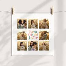 Beste Mum Multi-Foto elegant stilvoll