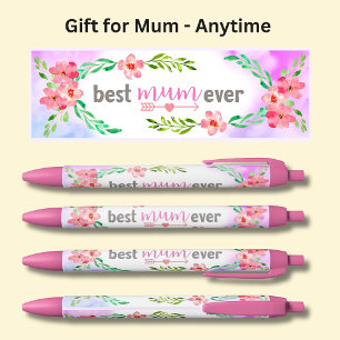 Beste Mumm pro rosa Blume Kugelschreiber