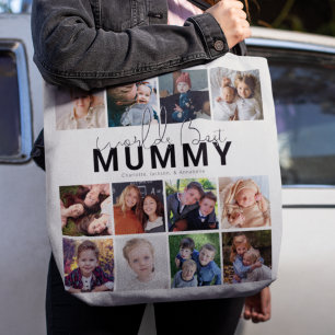 Beste Mummy Ever 12 Foto-Collage Personalisiert