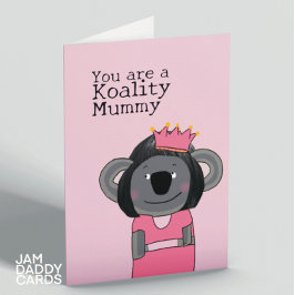 Beste Mummy Koala Geburtstag Karte