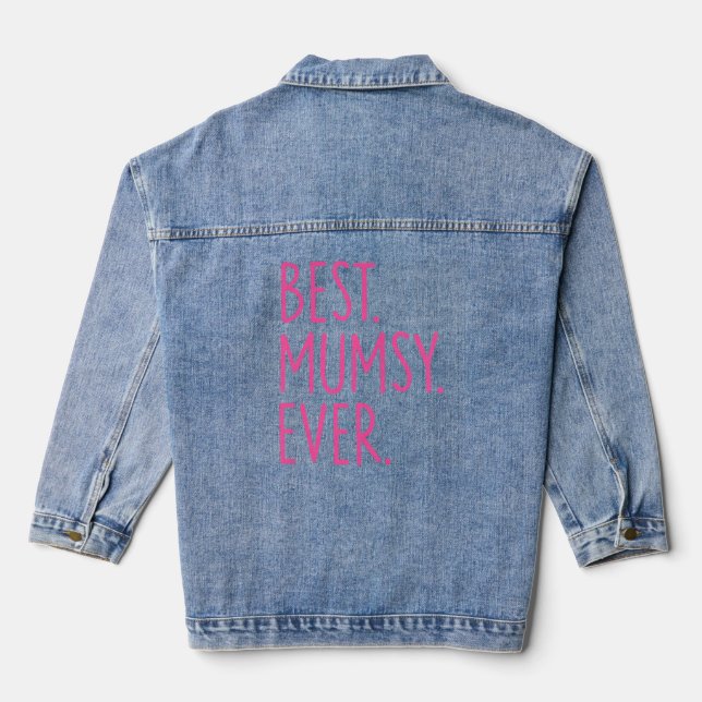 Beste Mumsy je rosa Jeansjacke (Rückseite)