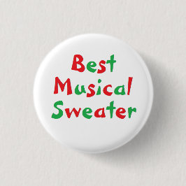 "Beste musikalische Strickjacke-" Preis-Knopf Button