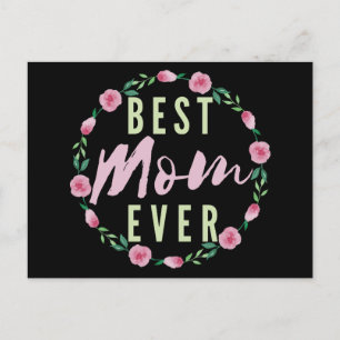 BESTE MUTTER ALLE ZEIT - BESTE BLUMENHÄNDLERIN MUT POSTKARTE