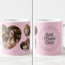 Beste Mutter Aller Zeiten 3-Herz-Foto-Andenken Ros