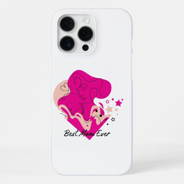 Beste Mutter Aller Zeiten Farbdesign iPhone Hülle (Rückseite)