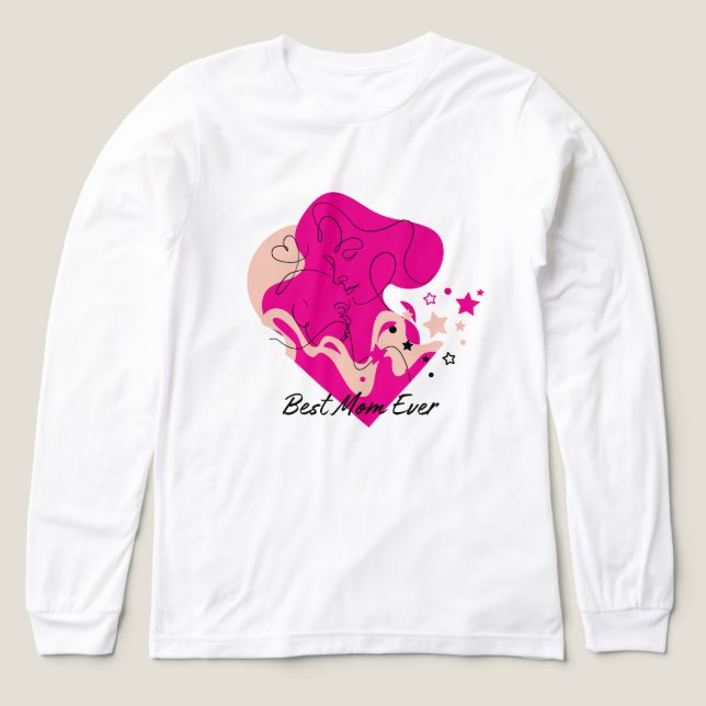 Beste Mutter Aller Zeiten Farbdesign Tri-Blend Shirt (Design Vorderseite)