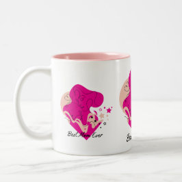 Beste Mutter Aller Zeiten Farbdesign Zweifarbige Tasse