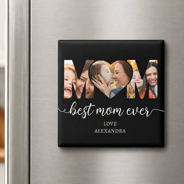 Beste Mutter Aller Zeiten Foto Collage Geschenk fü Magnet (Von Creator hochgeladen)