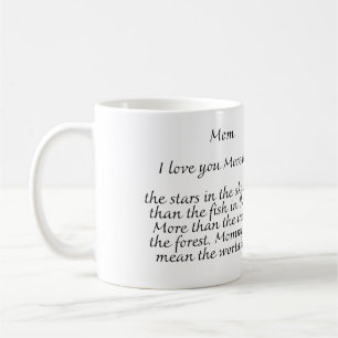 Beste Mutter aller Zeiten, in Liebe, Mama. Kaffeetasse